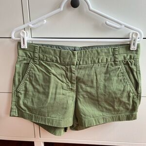 J. Crew Chino Shorts Green
